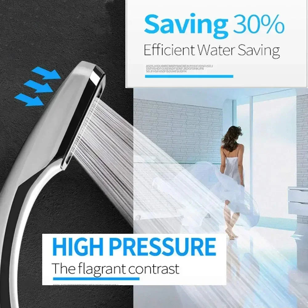 Upgraded High Pressure 300 Holes Rainfall Shower Head Water Saving Spray Nozzle Bathroom Shower Accessories for Home