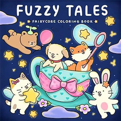 Coloring Book For Adults And Teens Halloween Theme Featuring Adorable Creepy Creatures In Cozy Moments For Relaxation Gift