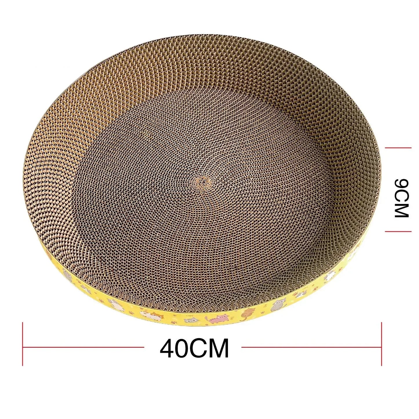 Oval Cat Scratching Board Protect Furniture Grinding Claw Toys  Corrugated Paper Wear-resistant Cat Nest Cat Accessories