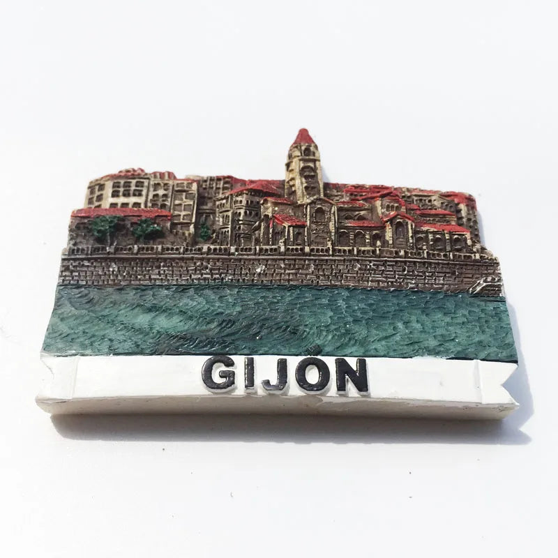 Europe Spain 3D Refrigerator Magnet Tourist Souvenirs Stickers,Home & Kitchen Decoration Fridge Magnet Message Sticker
