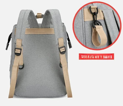 Multifunctional Mommy Bag Large Capacity Foldable Stroller Diaper Organizer Travel Shoulder Bags for Mother and Baby