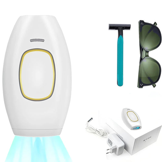 Professional IPL Hair Removal Device – Permanent Laser Depilation for Home Use, Effective on Women & Men, Smooth Skin Results