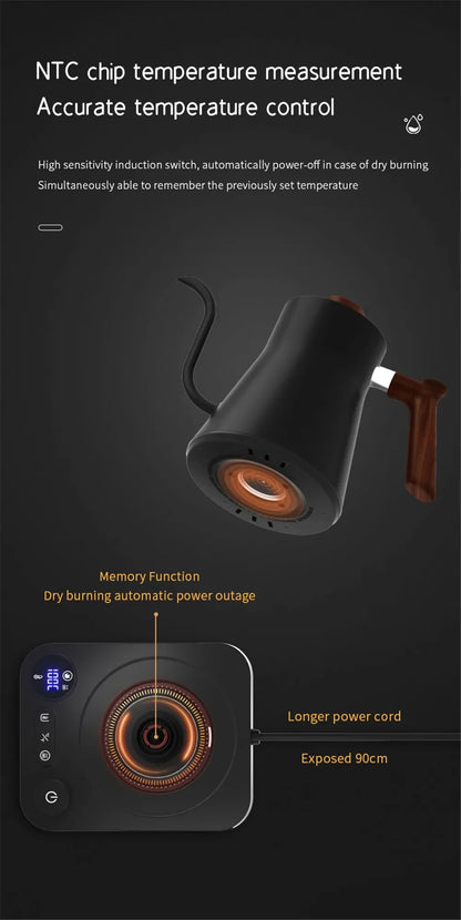 Automatic Stainless Steel Electric Water Kettle for Tea Brewing Home Use Bottom Fill Tea Boiler Tea Table High Quality