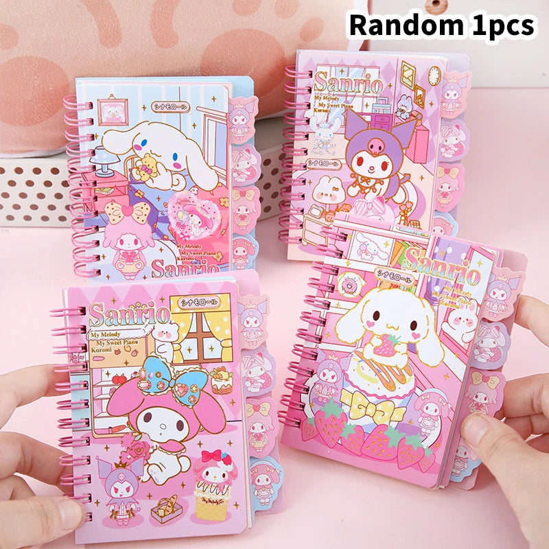 Sanrio Hello Kitty Cartoon Notebook A5 Coil Notebook Student Notebook Cartoon Cute Notebook School Writing Tool