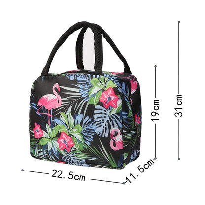 Cartoon Children's Lunch Bag Waterproof Oxford Cloth Portable Lunch Bags Tote Thermal Insulation Aluminum Film