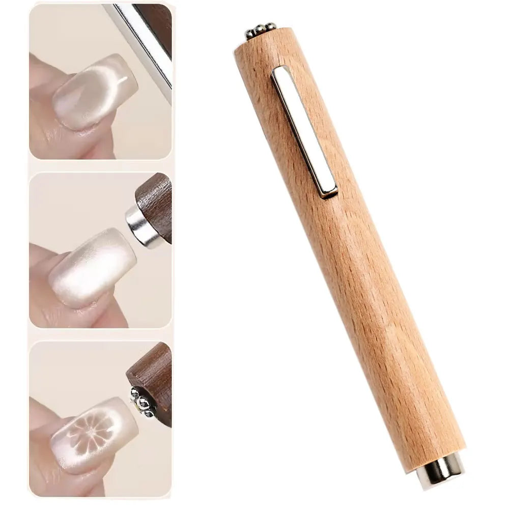 1pcs Cat Eye Nail Magnet Magnetic Pen 11cm Suction Steel Ball Magnet Pen Nail Art Tools Cat Eye Gel Nail Polish Magnetic Stick %