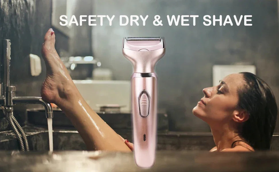 2 In 1 portable Electric Haircut Trimmer epilator woman facial intimate area for body hair removal Sex Shaver Bikini Pubic Rosor