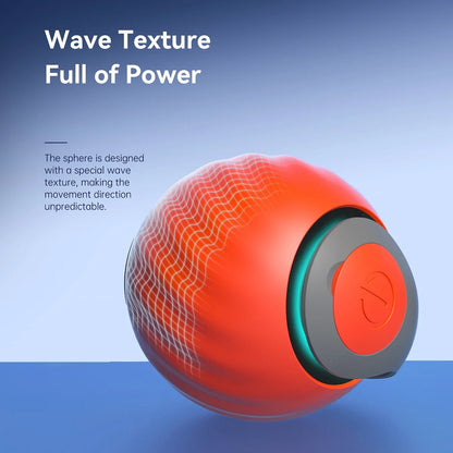 New Cat Interactive Ball Toy Faux Tail Automatic Rolling Ball Rechargeable Smart Pet Electric Toy Dog Cat Training Imitate Mouse