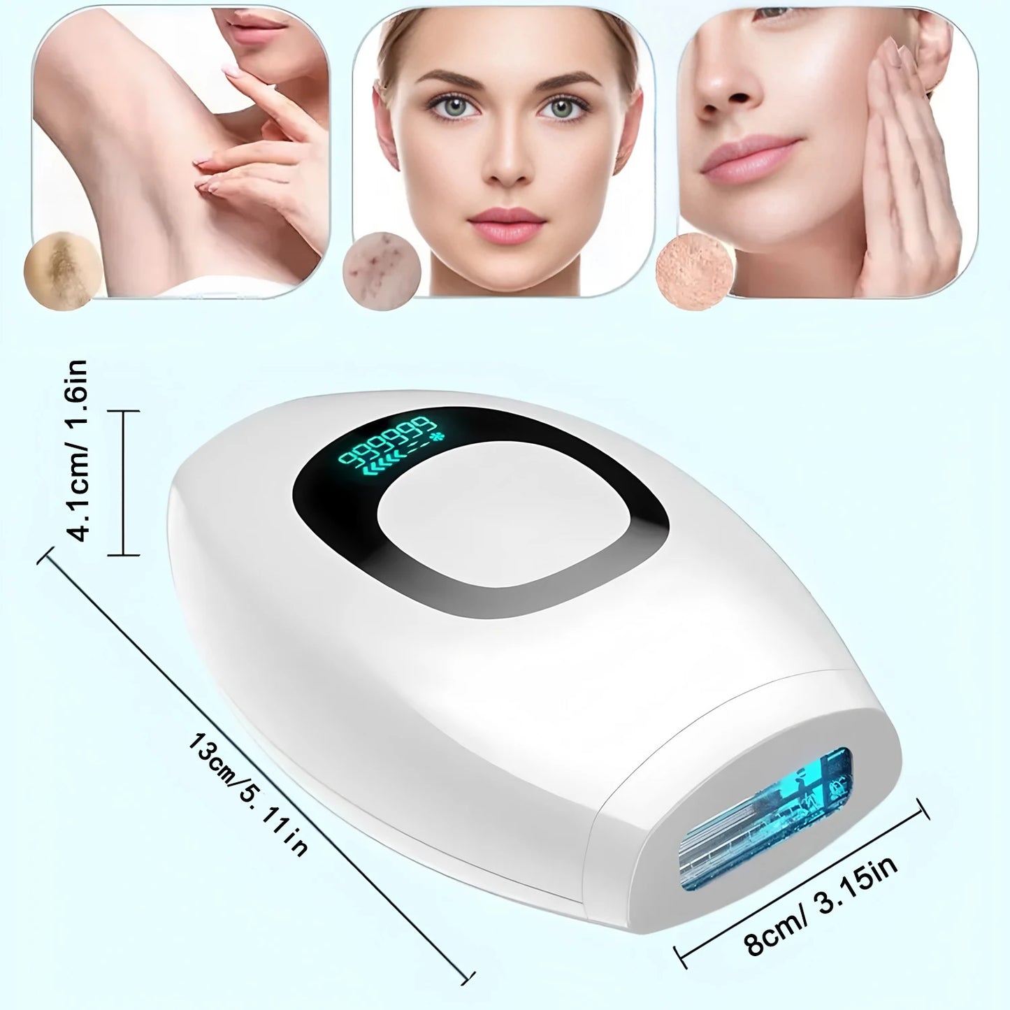 Electric Laser Depilator IPL Pulses Hair Removal Handset Home 5 Levels Depilator Razor Tool EU Plug