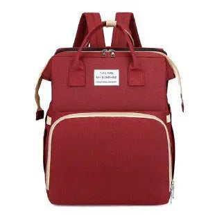 Mommy Bag Lightweight Portable Folding Crib Bed Large-capacity Travel Maternity Bags Baby Backpack Female Mommy Outting Bag