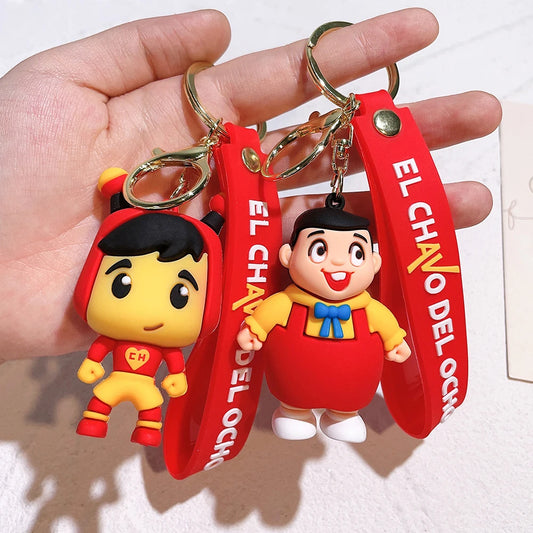 Hot Game Friday Night Funkin Keychain Cute 3D Model Silicon Keychain for Backpack Keyrings Accessories Fans Gifts Trinkets