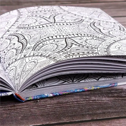 Mandala Painting Adult Stress Reduction Therapy Psychological Decompression Coloring Book Graffiti Painting Hardcover Art Book