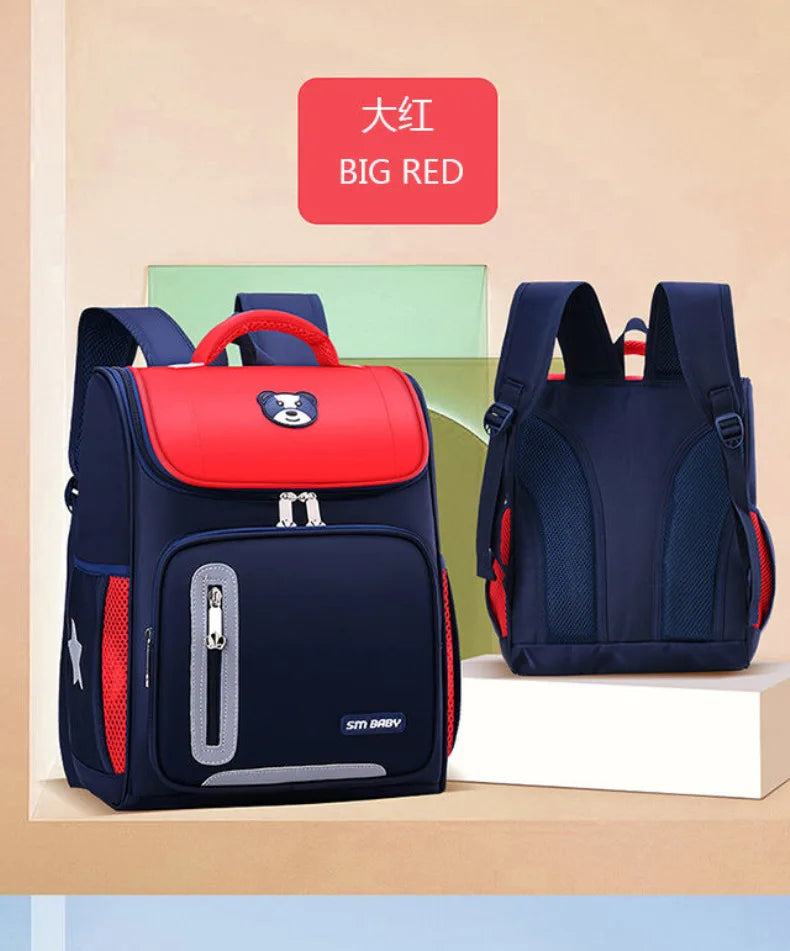 Students Simple Primary School Bags Boys 1-6 Grade Spine Protection Burden Reduction Schoolbag Girls Backpack Unisex Mochila Bag
