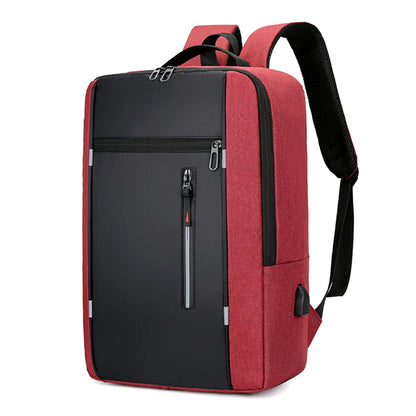 Portable Backpack Camping Travel Bag Business Daypack with USB Charging Port Fit 15.6 Inch Laptops for Men Women