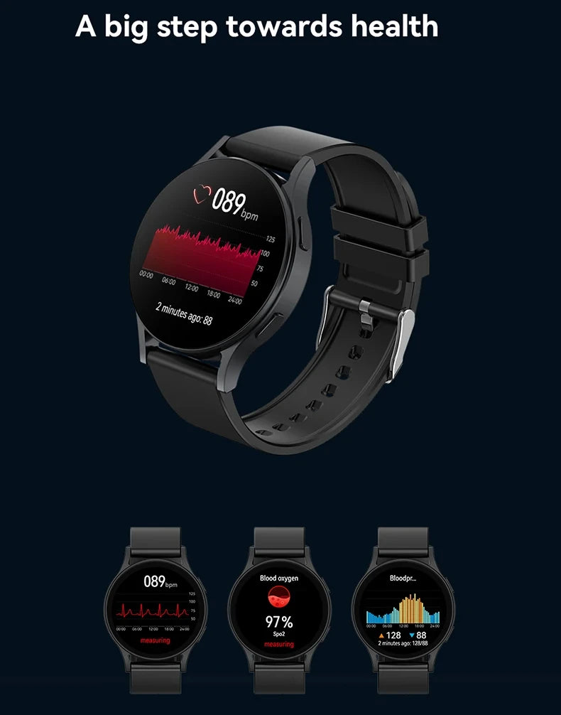 KESHUYOU New Smart Watch 6 Bluetooth Call Sports Health Monitoring Men Women Smart Watch Gift For Android IOS