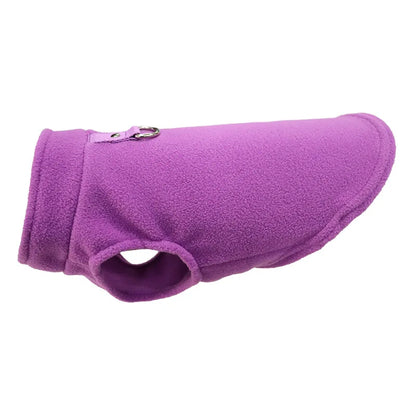 Warm Fleece Dogs Clothes Pet Jacket Vest with D-Ring For Small Dog Cats Clothing French Bulldog Costumes Chihuahua Coat