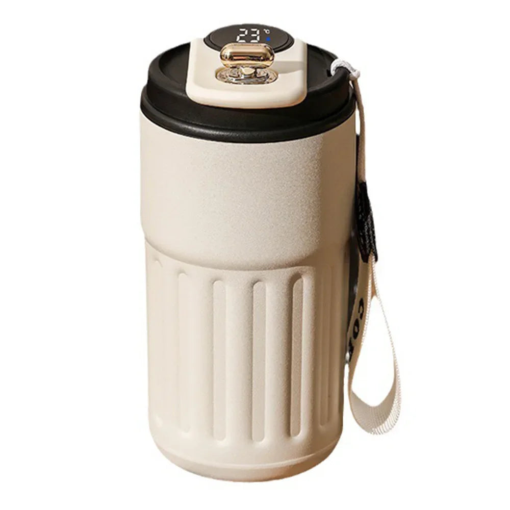 Premium products Intelligent thermos coffee LED temperature display coffee cup 316 stainless steel tumbler portable thermos