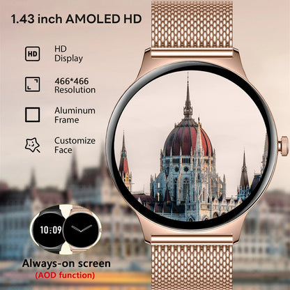 For Huawei Xiaomi New Ultra Thin Smart Watch Women Screen Always Display Time Sports Bracelet Bluetooth Call Fashion Smartwatch
