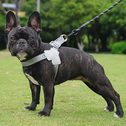 No-Pull Dog Harness Vest for Small Medium Dogs Cats Hiking Breathable Adjustable Chest Strap Bulldog Chihuahua Pet Accessories