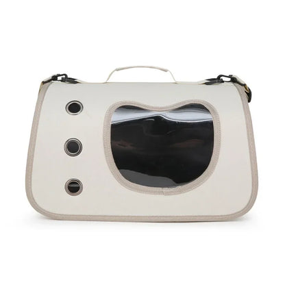 Cat Shoulder Bags High-capacity Cat Bag Foldable Hand-held Space Capsule Mesh Breathable Outing Pet Crossbody Bag Pet Backpack