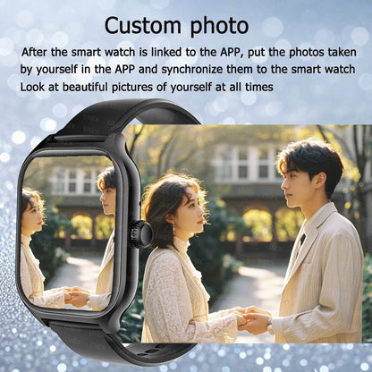 New Luxury Smartwatches Men Full Screen Bluetooth Call Valentine Gift Alarm Clock Custom Photo Health Tracking Watch Women 2025