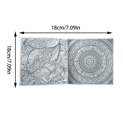 1PCS 24 Pages Mandalas Flower Coloring Book For Children Adult Graffiti Drawing Coloring Book Set Art School Supplies
