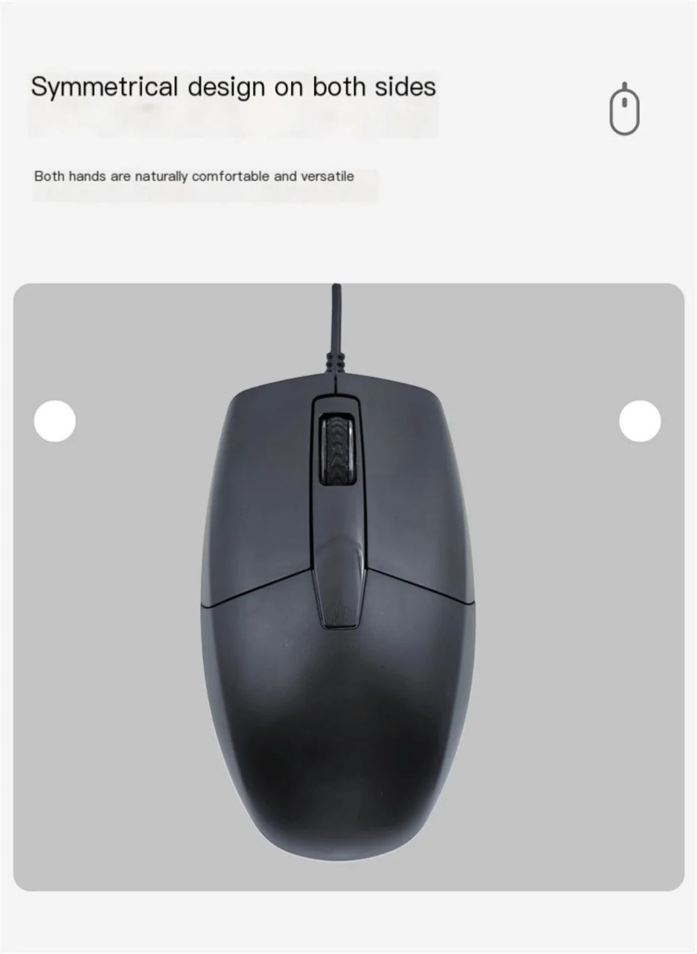 Wired Type-C Mouse Plug And Play System Compatible Light Weight Portable Low Noise Button Office Use Mause Business Office Mice