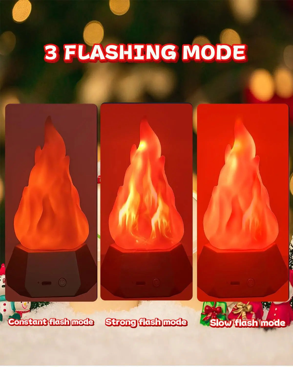 Halloween Flame Atmosphere Light LED Lava Light Wireless Decorative Light Bar Party Decoration Christmas Party Atmosphere Light