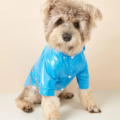 Small Dog Raincoat Reflective Waterproof Windproof Pet Dog Coat Puppy Cats Raincoat Chihuahua Bulldog Pets Cape Poncho Clothes