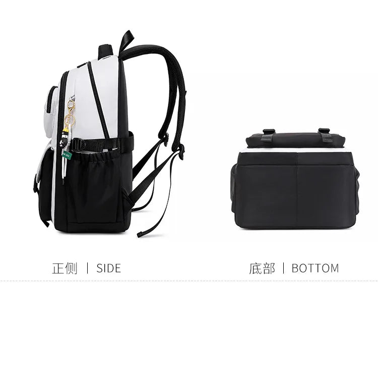 Backpack 3Pcs/Set for Girls Large Capacity Middle Schoolbag Student Schoolbag Set School Backpack Bags for Teenage Students Bag