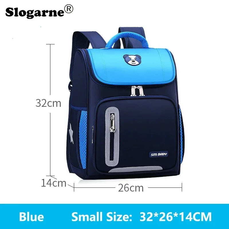 Students Simple Primary School Bags Boys 1-6 Grade Spine Protection Burden Reduction Schoolbag Girls Backpack Unisex Mochila Bag