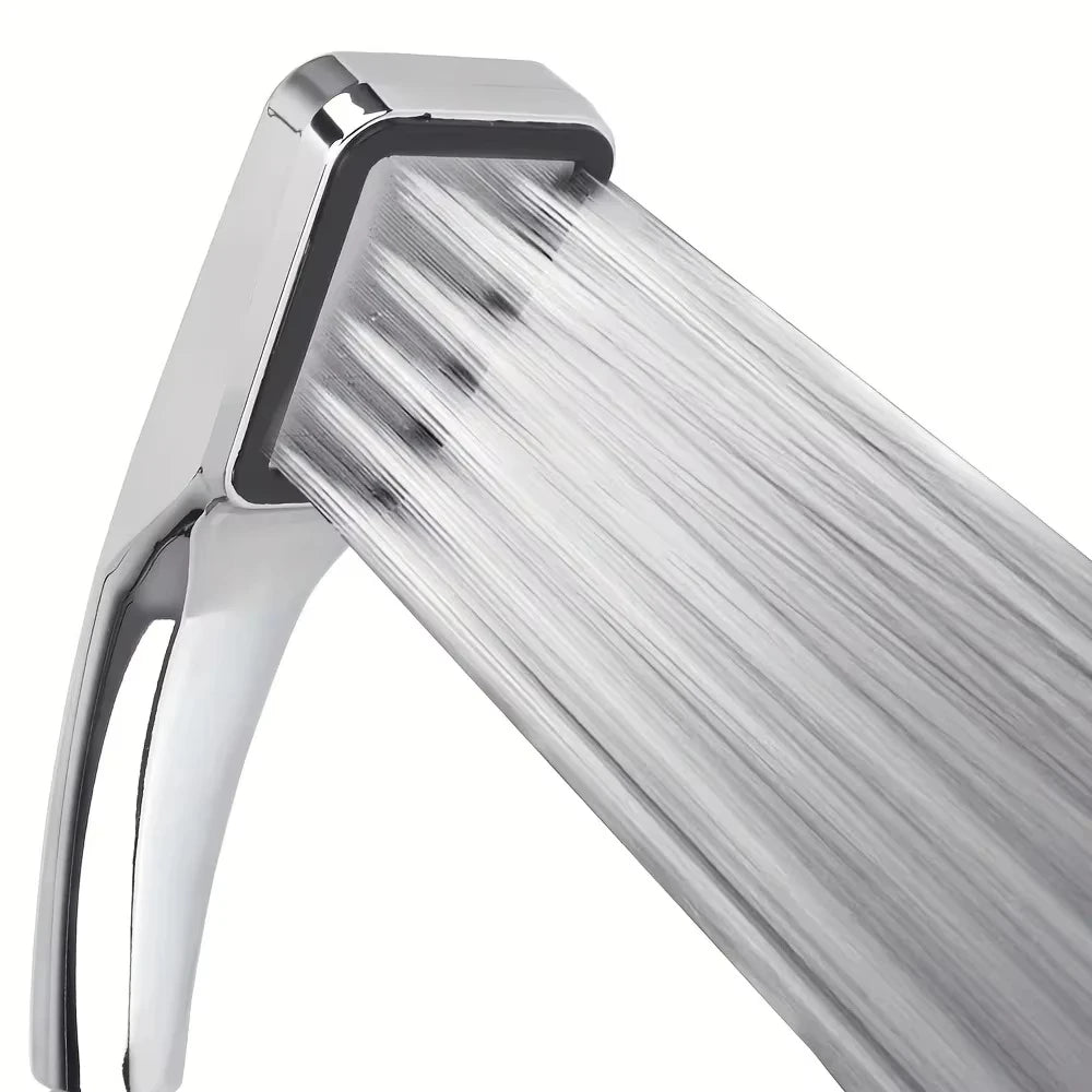 300 Holes Shower Head High Pressure Water-saving Flow Square Shower Bathroom Accessories with Chrome Nozzle