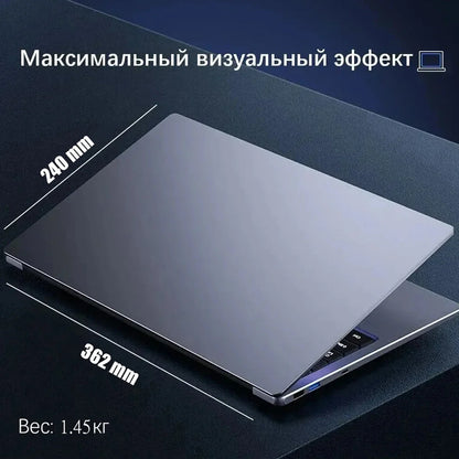 15.6" N5095 Laptop with Up to 32GB RAM  2TB Storage Windows 10/11 Pro Black Backlit English/Russian Keyboard, Portable Notebook