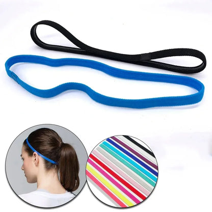 3pcs Sports Headbands Non-slip Running Elastic Sweatband Breathable Yoga Hair Bands Women Men Fitness Sweat Guide Hairbands
