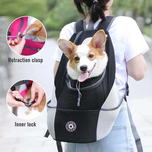 Pet Dog Carrier  Bag Backpack Outdoor Portable Dog Carrier  Bag Backpack Out Double Shoulder Travel Carrier For Dogs Travel Set