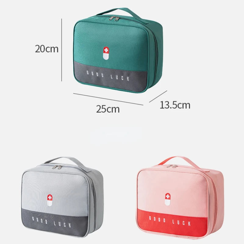 Mini Medicine Organizer Bag Outdoor First Aid Kit Portable Travel Storage Sack Emergency Medical Case Accessories Supplies