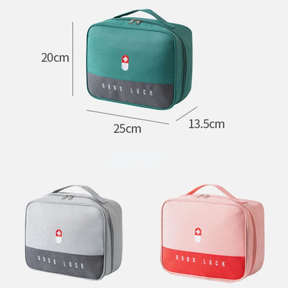 Mini Medicine Organizer Bag Outdoor First Aid Kit Portable Travel Storage Sack Emergency Medical Case Accessories Supplies