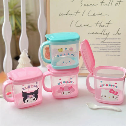 Sanrio Hello Kitty Kitchen Seasoning Box Kuromi Melody Cinnamoroll Msg Salt Sugar Jar Household Seasoning Jar Storage Box