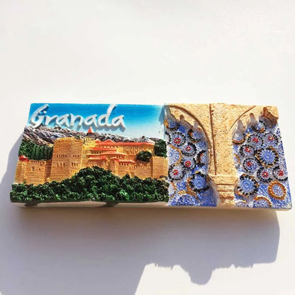 Europe Spain 3D Refrigerator Magnet Tourist Souvenirs Stickers,Home & Kitchen Decoration Fridge Magnet Message Sticker