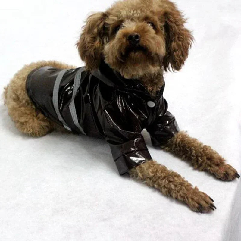 Small Dog Raincoat Reflective Waterproof Windproof Pet Dog Coat Puppy Cats Raincoat Chihuahua Bulldog Pets Cape Poncho Clothes