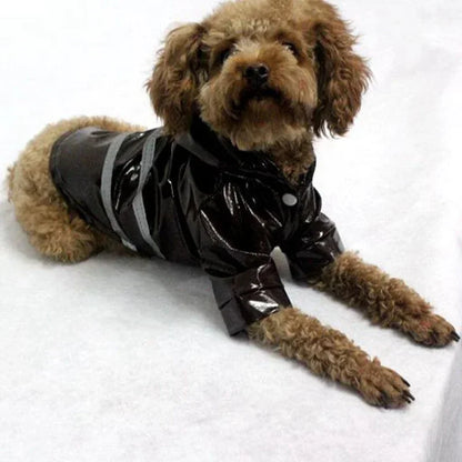 Small Dog Raincoat Reflective Waterproof Windproof Pet Dog Coat Puppy Cats Raincoat Chihuahua Bulldog Pets Cape Poncho Clothes