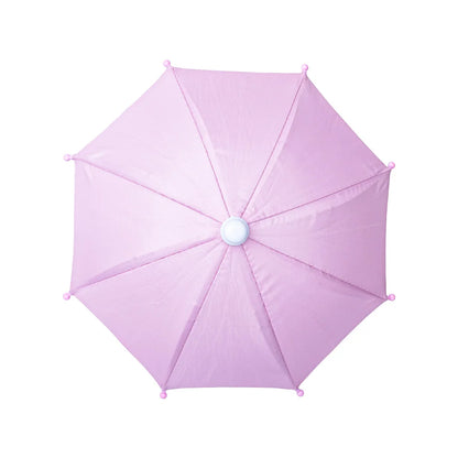 1PC Style Colorful Plastic Mini Umbrella Rain Gear Toy Umbrella Baby Toy Girl Gift Doll Embellishment Doll Clothing Decoration