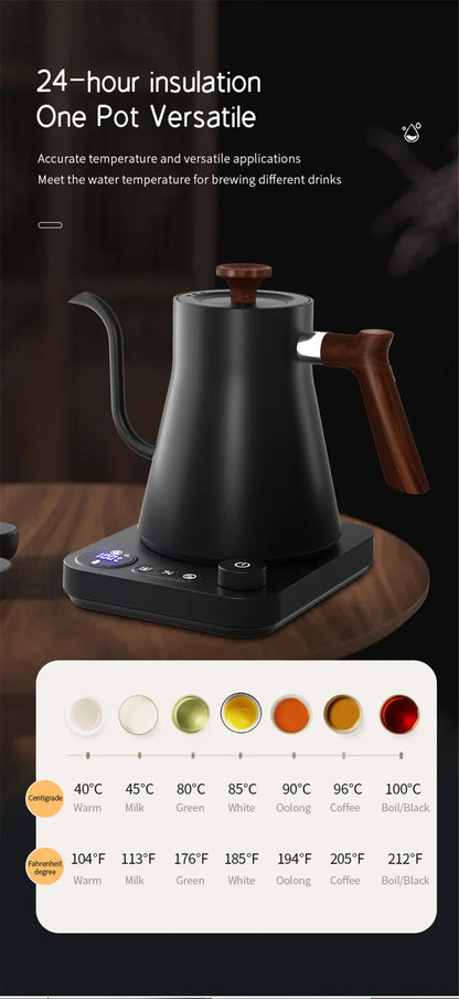 Automatic Stainless Steel Electric Water Kettle for Tea Brewing Home Use Bottom Fill Tea Boiler Tea Table High Quality