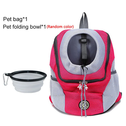 Pet Dog Carrier  Bag Backpack Outdoor Portable Dog Carrier  Bag Backpack Out Double Shoulder Travel Carrier For Dogs Travel Set