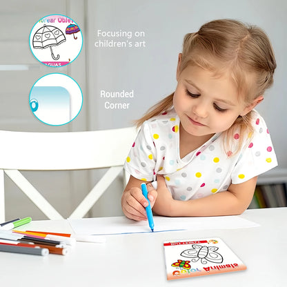 1 set of 10 children's handwriting tracking simple drawing coloring books simple simple drawing learning and DIY color coloring