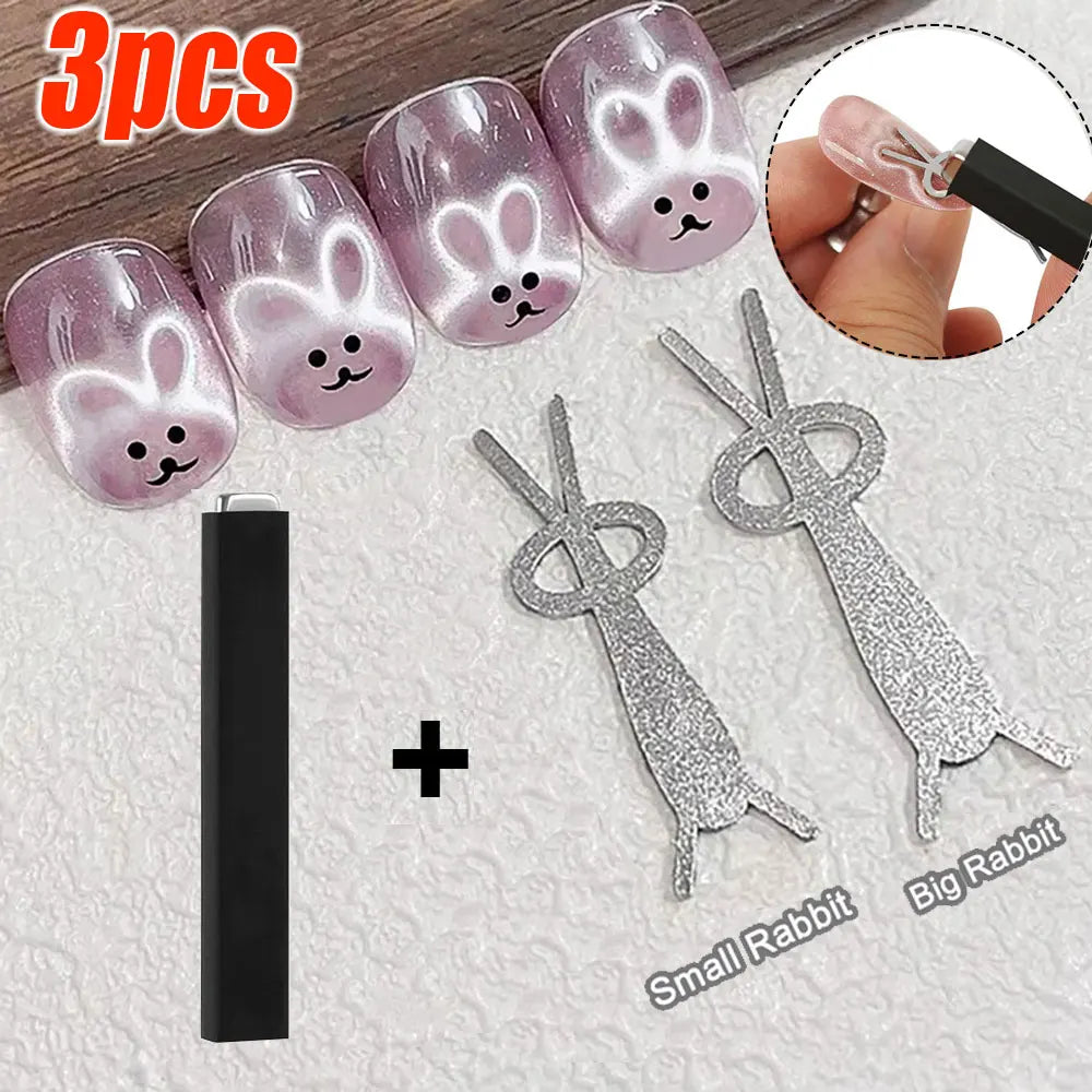 1pcs Cat Eye Nail Magnet Magnetic Pen 11cm Suction Steel Ball Magnet Pen Nail Art Tools Cat Eye Gel Nail Polish Magnetic Stick %