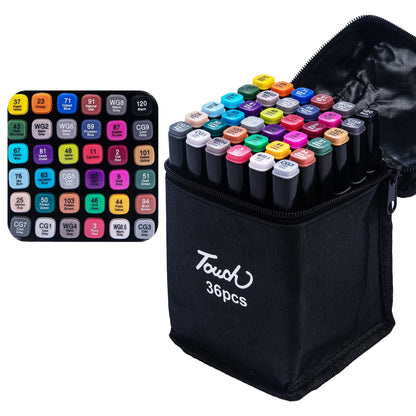 Dual Tip Alcohol Markers Brush Fine Tip Artist Painting Professional Sketch Marker Pen Graffiti Manga Drawing Tools Art Supplies