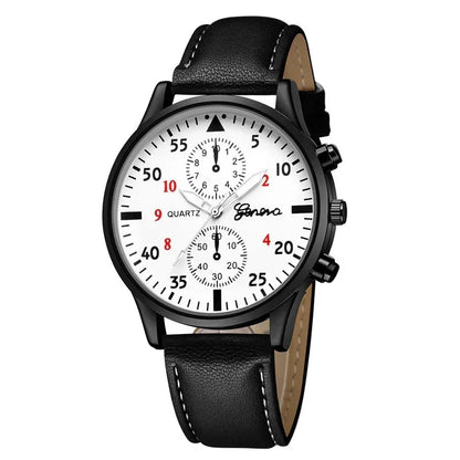 4/2/1pcs Men Sports Watches Set Man Business Quartz Wristwatch Luxury Brown Leather Bracelet Men Casual Clock Watch（NO Box）