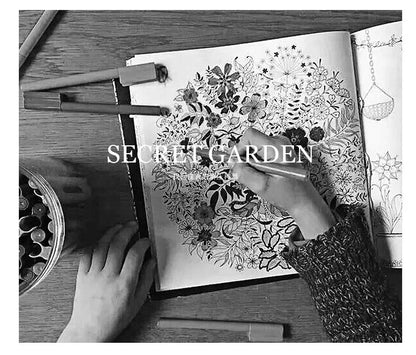 24 Pages Coloring Book for Children Adult Relieve Stress Kill Time DIY Painting Drawing Book Painting Kids Educational Toys