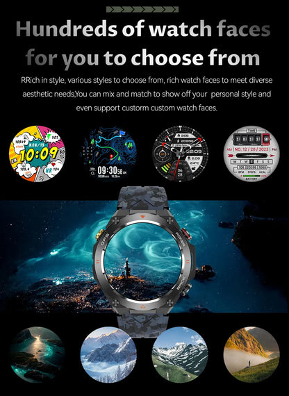 2025 New For Xiaomi GPS Sports Smart Watch Men Waterproof Fitness Trackr Bluetooth call 650Mah Battery Smartwatch Woman Bracelet